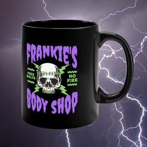 Frankenstein Book Lover Gift - 11oz Black Mug