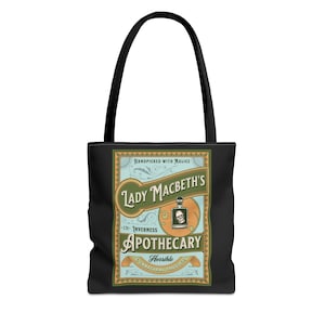 Lady Macbeth Shakespeare Book Lover Gift Tote Bag