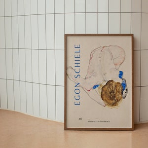 Egon Schiele Digital Download Print, Vintage Wall Art