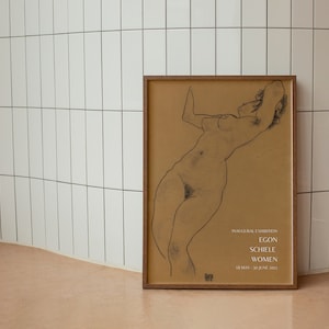 Poster della mostra di Egon Schiele Download digitale Stampa, Arte della parete vintage, PDF