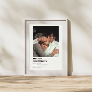Straw Dogs (1971) Film Poster , Digital Download Art Print, Minimalist Wall Art, PDF