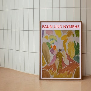 Faun and Nymph by Edvard Weie, Digital Download Art Print, Vintage Wall Art, PDF