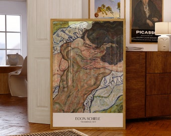 Egon Schiele, The Embrace, Digital Download Print, Vintage Wall Art