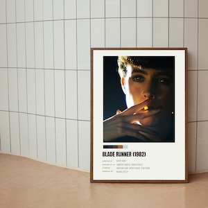 Blade Runner (1982) Vintage Sci-Fi Film Poster, Digital Download Art Print, Minimalist Wall Art, PDF