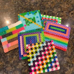 Perler Bead Coaster Set