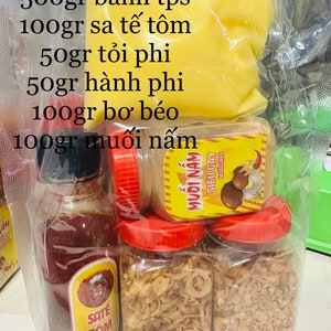 Combo bánh tráng phơi sương muối tép vietnamese food Combo 30