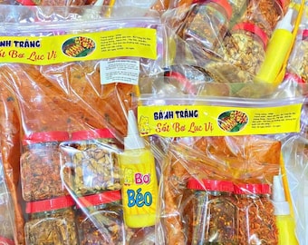 Combo bánh tráng cuộn sốt bơ lục vị /vietnamese food