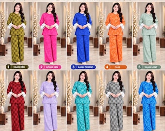 Áo Bà Ba CB65 / Pháp Phục / Women Ao Ba Ba / Women Temple / Luna New Year / Girl Ao Ba Ba ( size từ 50 đến 75 kg )