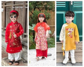 Áo Dài Bé Trai Bé Gái / Boy Ao Dai / Girl Ao Dai /  áo dài tết/ áo dài việt nam / Luna Ao Dai