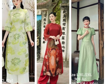 ao dài vietnam ( áo dài only) / áo dài cách tân/ vietnamese áo dài
