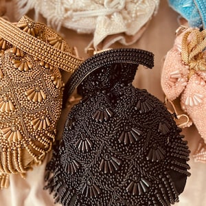 Handmade Beaded Potli Bag| Elegant Evening Bag - Perfect Gift for her, Bridal purse