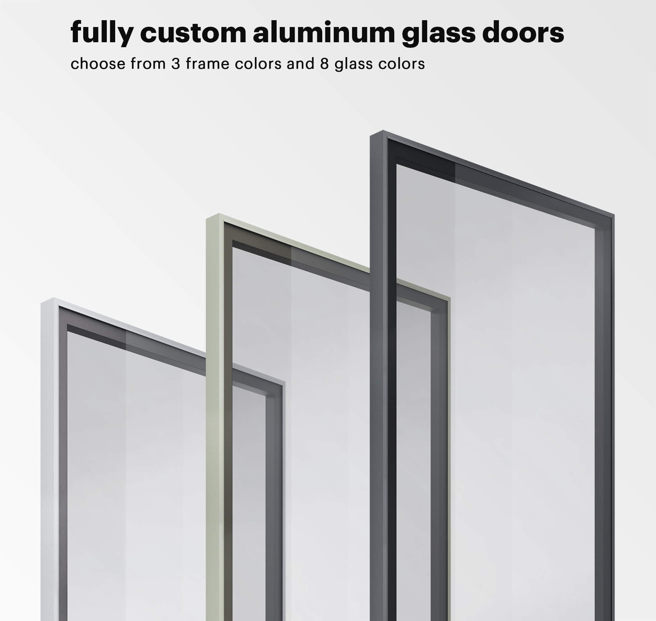 Up to 60H CERO Glass Door for Cabinet Custom Aluminum Doors for ...