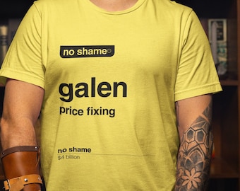 No Shame Galen Price Fixing Tee, No Name Parody shirt, Canadian parody shirts, Grocery Price Gouging Tshirt