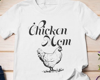 Camiseta con estampado de mamá pollo