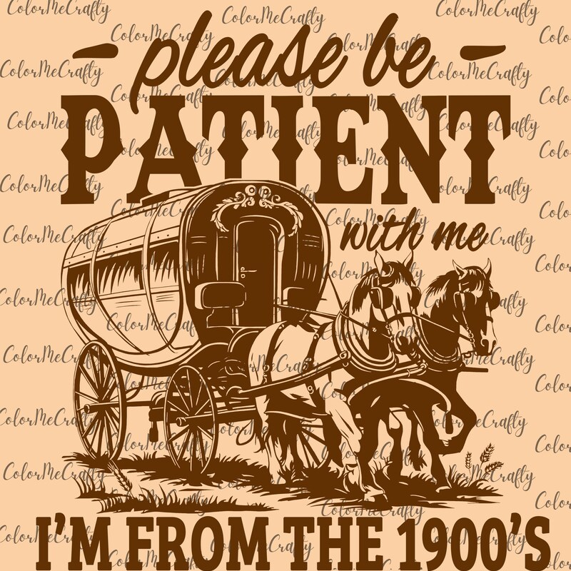 Funny 1900s Stickers Set Of 3 - Please Be Patient I'm From The 1900s Retro Humor Decals