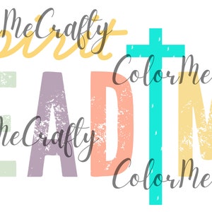 May include: A colorful graphic design with the text "Spirit Lead Me" in a distressed font. The design features a cross and a heart.
