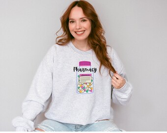 Pharmacy, Pharmacy Technician, Pharmacist Crewneck Sweatshirt