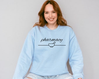 Pharmacy Mortar and Pestel Crewneck Sweatshirt