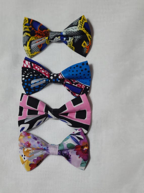 Bundle Pkg of 4 Dog Bowties, Small/Medium Bowties, Dog Accessories, Pet Accessories, Cat accessories
