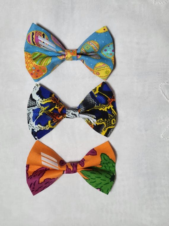 Bundle Pkg of 3 Large Dog Bowties, Dog Bowtie, Large Dog Bowtie, Fashion Dog Bowtie, Dog Accessory