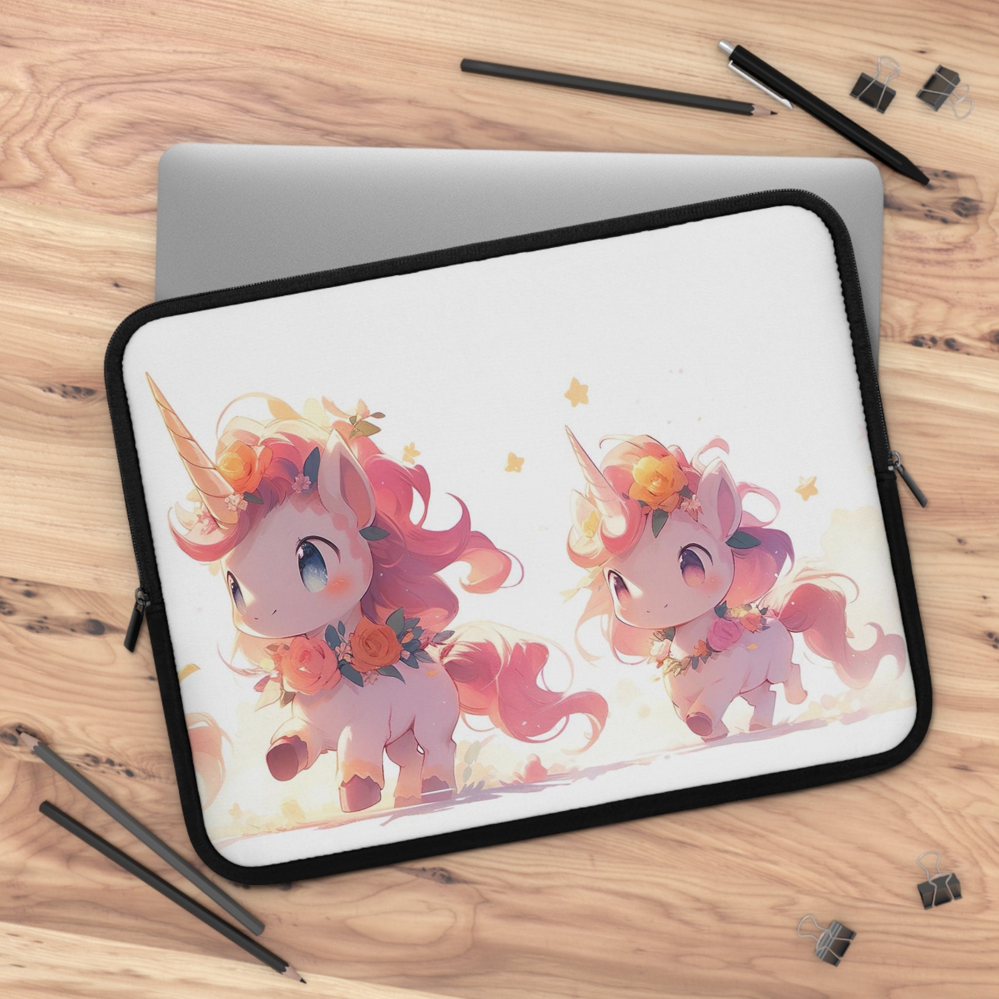 Cover Universale Per Chromebook Custodia Per Laptop Personalizzata Con Nome In Glitter - Borsa Neoprene Per Tablet E Chromebook Porta A Libro Bianca - Foto 13