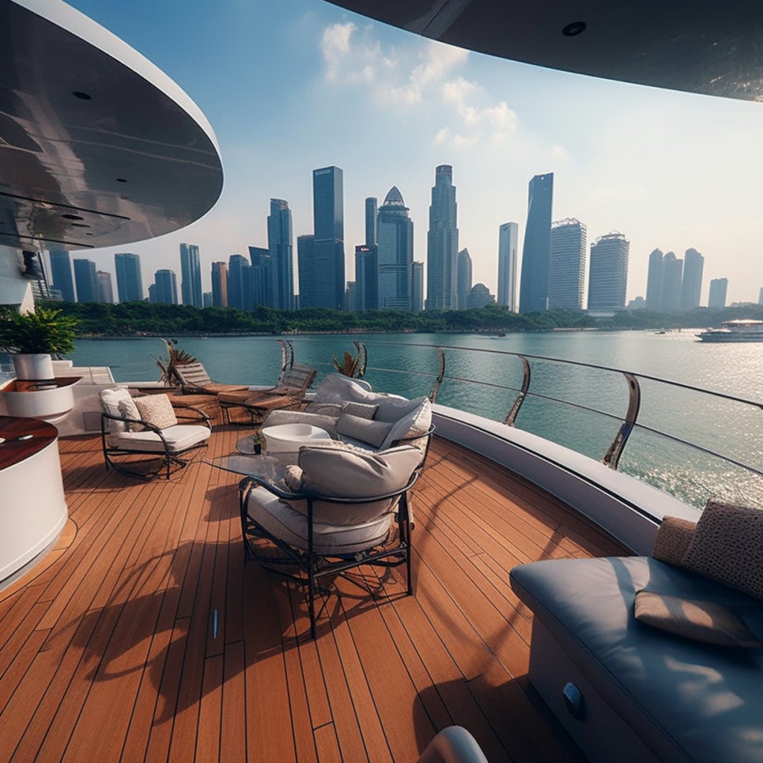 Super Yacht Virtual Background - Etsy
