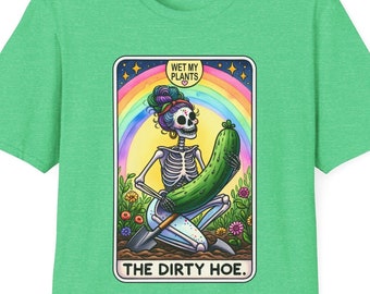 The Dirty Hoe, Skeleton Tarot Card Planting T-Shirt, Plant Lovers, Plants, Plant Gifts, Plant Shirt, Best Friend Gifts, Gardening