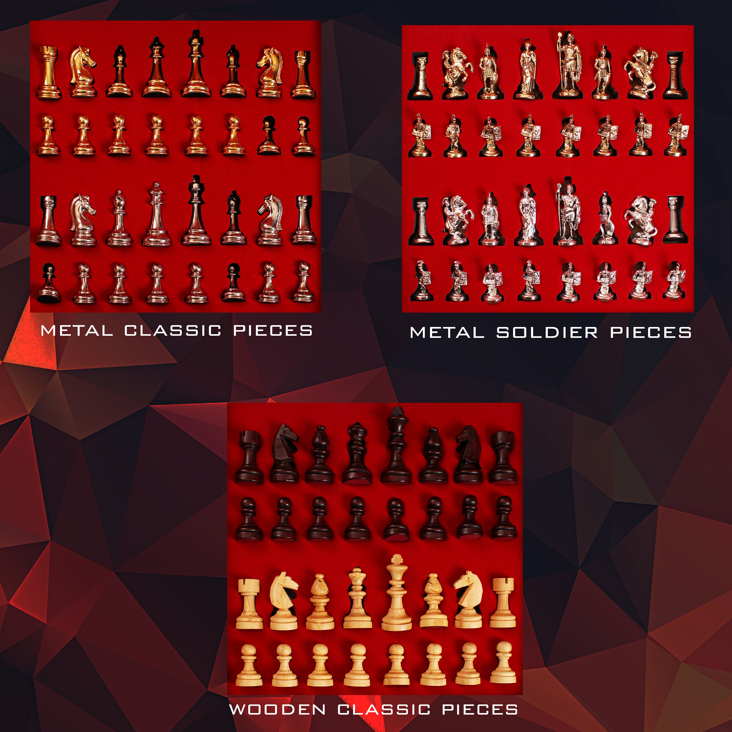 Wood Chess Set Chess Gift Chess Board Large Chess Set Etsy UK