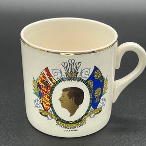 Collectible Prince Charles, Prince of Wales, Investiture Cup. Weatherby Hanley, Falcon Ware. 1969. Royal Family History. Unique Collectable.