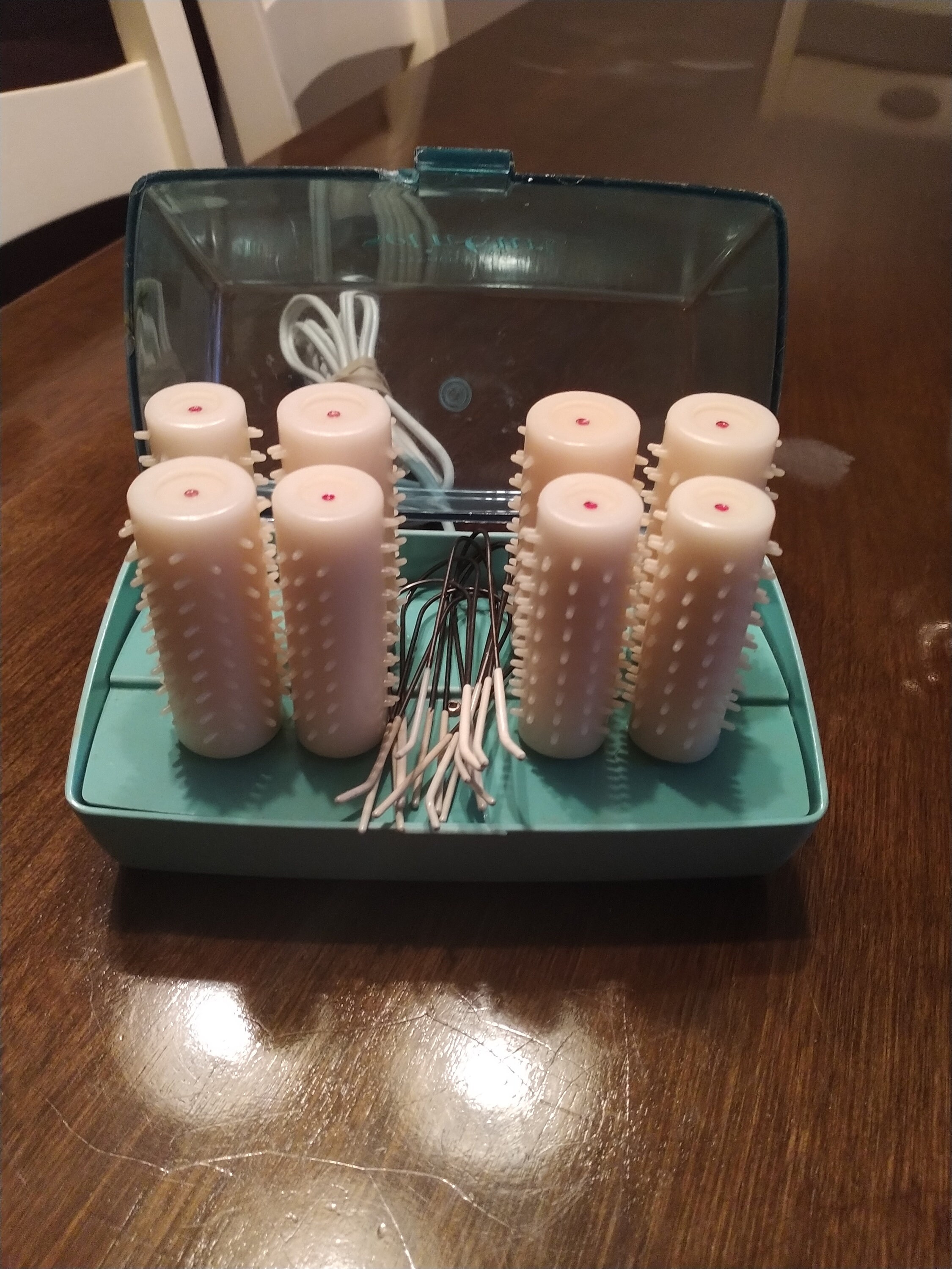 Sunbeam Set 'n Curl Hot Rollers With Pins Etsy