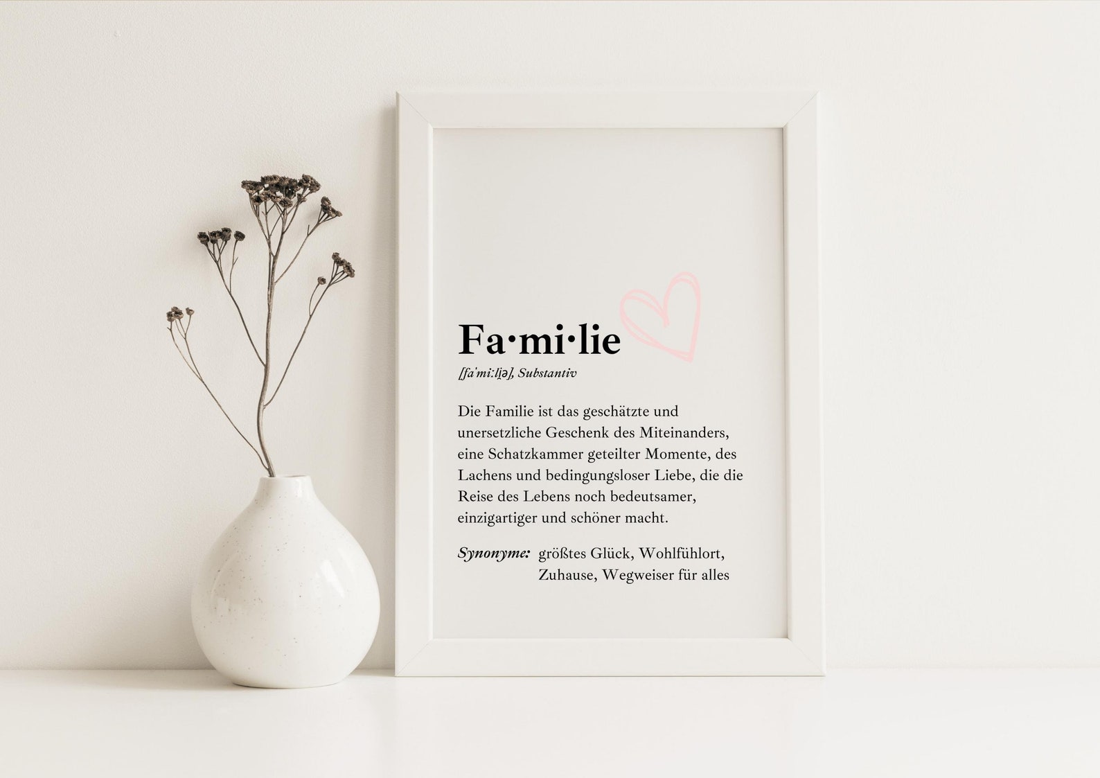 Familie Print, Familie Definition Print, Familie Geschenk, Geschenk für