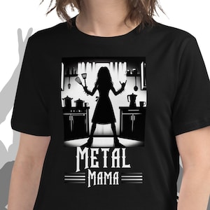 Metal Mama Heavy Metal Mom Shirt Geburtstagsgeschenk für Mama Rocker Mama Muttertagsgeschenk Death Metal Heavy Metal Geschenk Alt Mom T Shirt Goth Kleidung