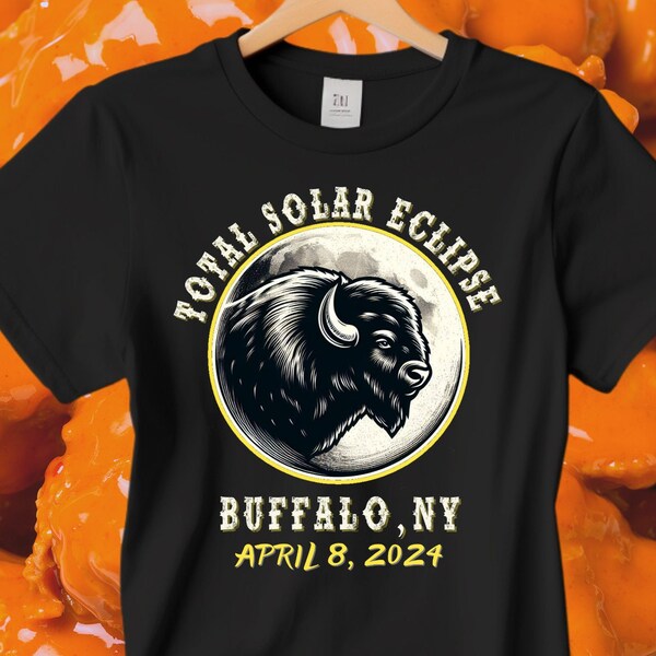 Buffalo Total Solar Eclipse 2024 Camisa Camino de la Totalidad 8 de abril 2024 Eclipse Evento 2024 Camisa Celestial Camisa Buffalo Camisa Solar Eclipse NY