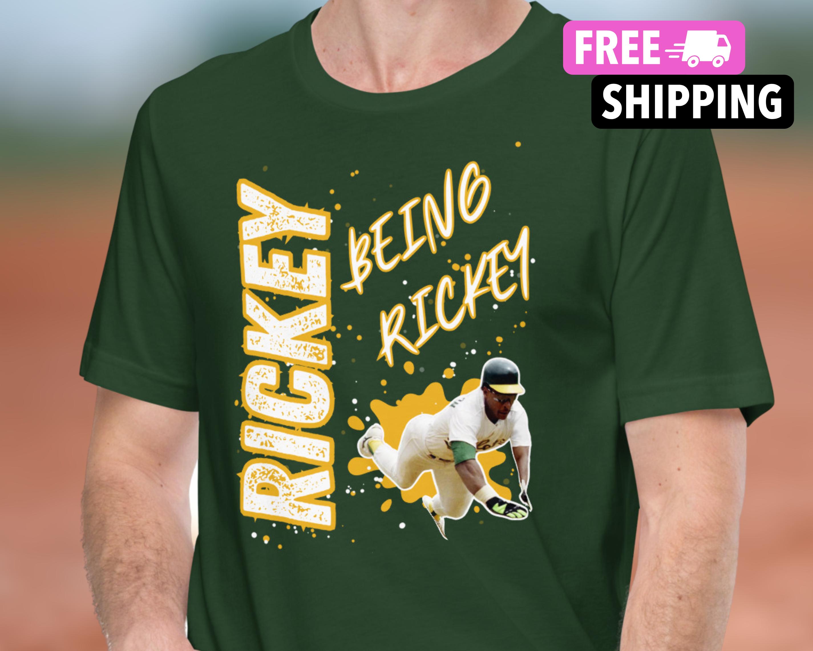Vintage MLB (Salem) - Oakland Athletics Rickey Henderson AOP