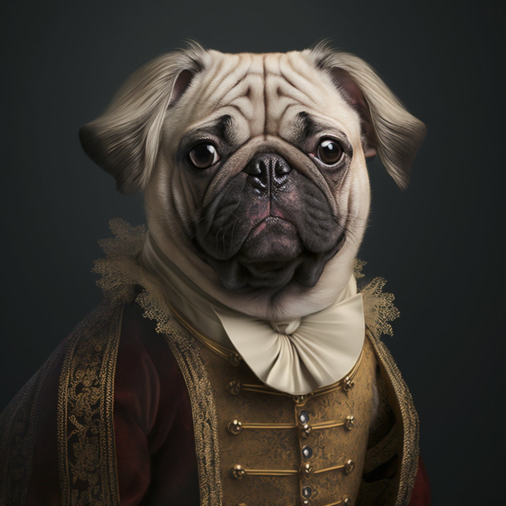 19th Century Pug - Etsy