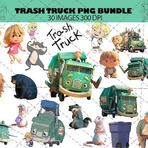 Download immediato di pacchetti PNG di camion della spazzatura, immagini di camion della spazzatura di alta qualità, PNG di camion della spazzatura, PNG di compleanno di camion della spazzatura - Solo file digitale -