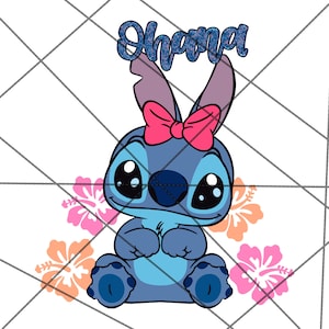 Stitch clipart, Stitch png, transparent design, instant download