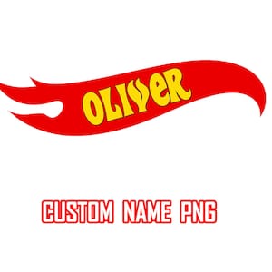 Custom Hot Name Logo: Personalized Text PNG (Digital File Only)
