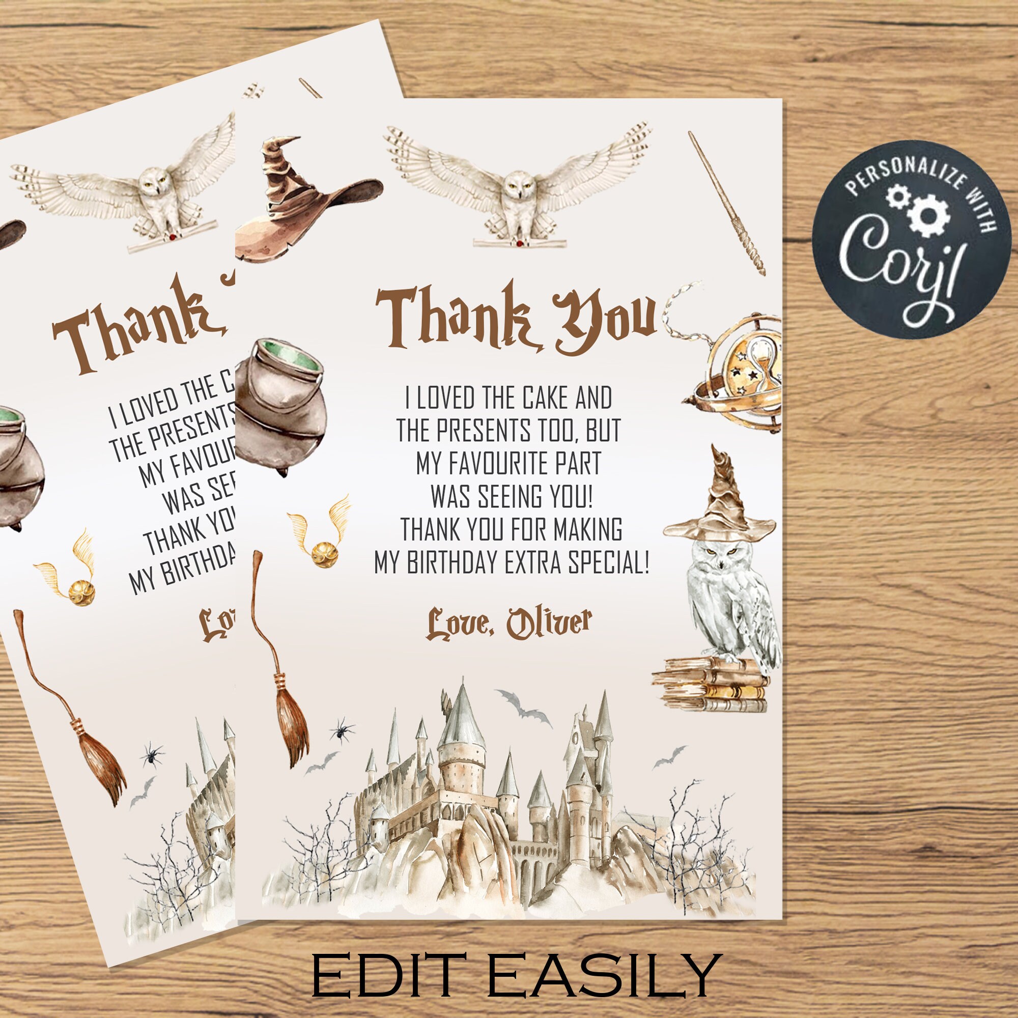 Free Printable Harry Potter Thank You Tags Free Printable Harry Potter Thank You Tags