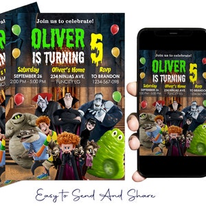 Hotel Transylvania Birthday Invitation: Printable Party (Digital File Only)