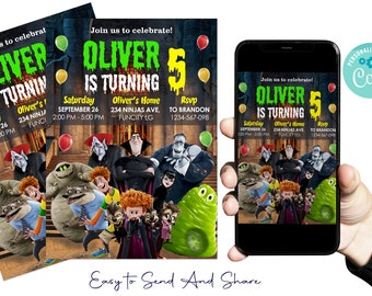 Hotel Transylvania Birthday Invitation: Printable Party (Digital File Only)