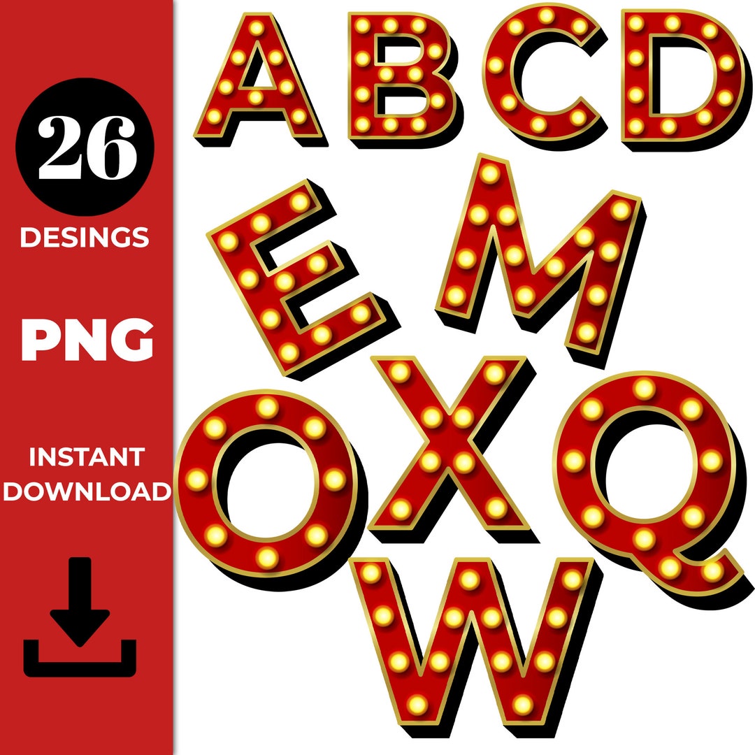 Instant Download Sing Alphabet 26 PNG , Sing Alphabet Party Supplies ...