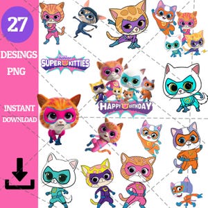 High Quality Superkitties  27 PNG , high quality Superkitties  Party Supplies, Superkitties Cake topper, Party Kit Superkitties  Clipart