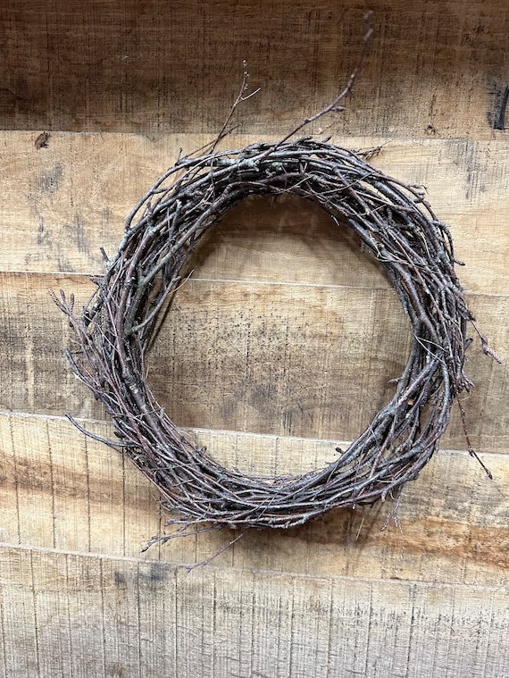 Birch wreath base, rustic twig wall ring, hand made circular sustainable birch, natural base for weddings/Easter/Christmas/crafts/floristry