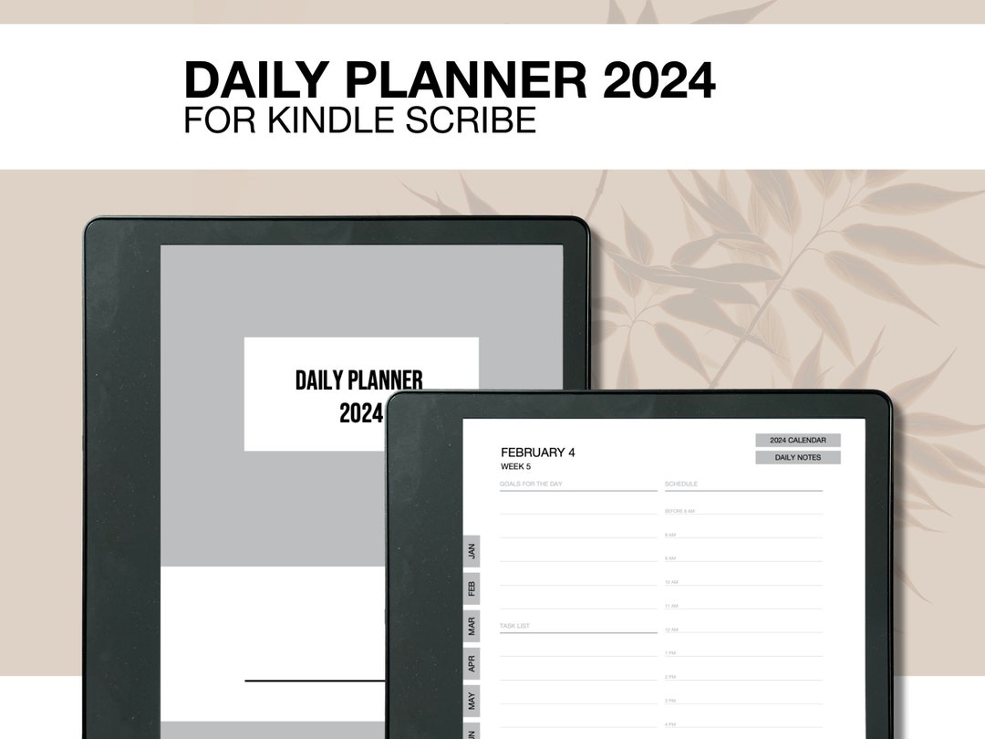 Kindle Scribe Planner for 2024 Daily Planner Kindle Scribe Templates Etsy