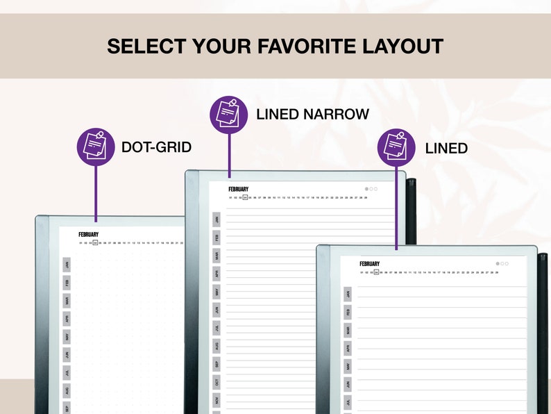 Remarkable 2 Daily Journal Notebook Digital Journal Remarkable Templates Etsy