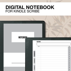 Kindle Scribe Notebook | Digital Notebook | Kindle Scribe Templates