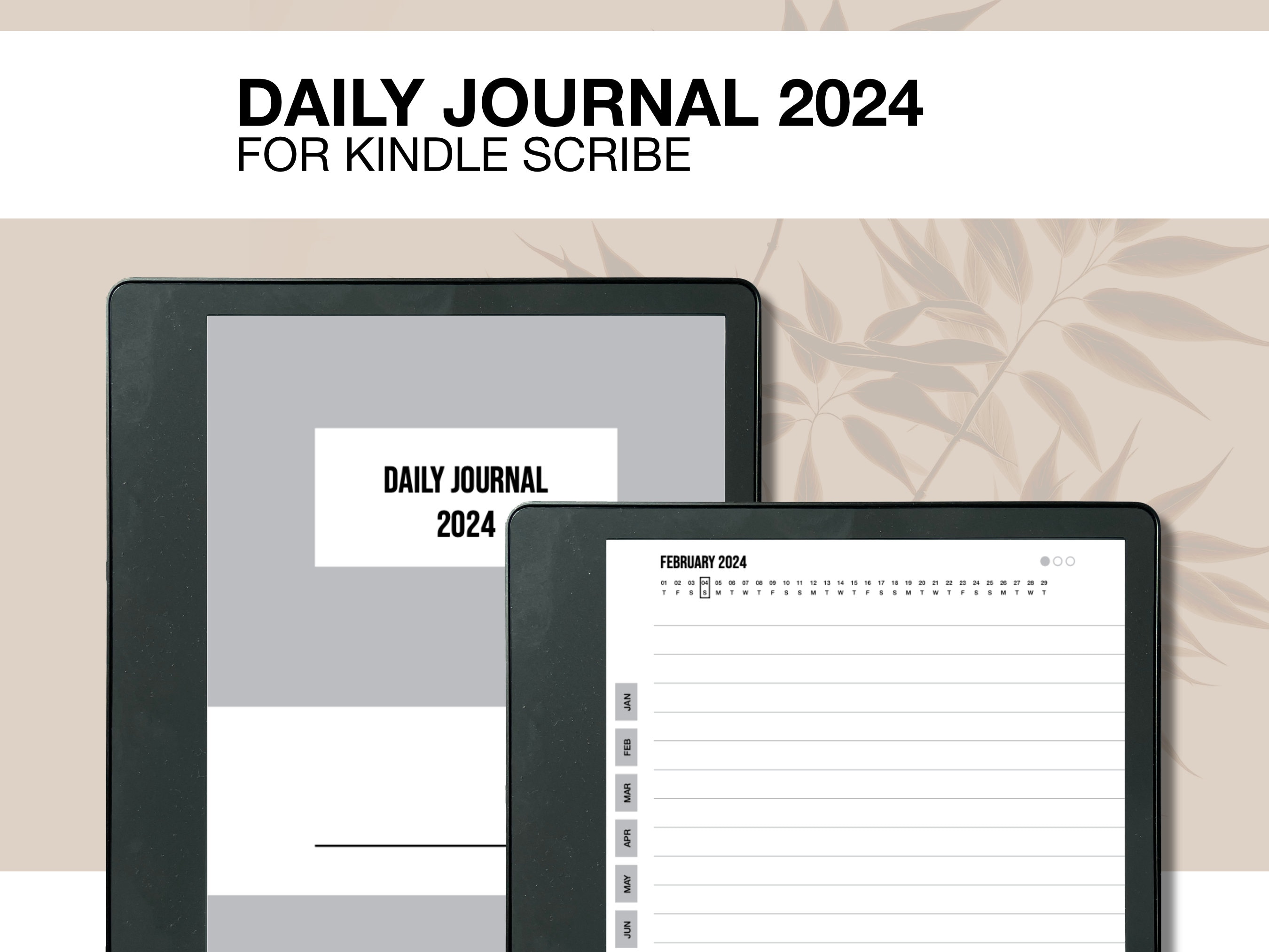 Kindle Scribe Journal for 2024 Daily Journal Notebook Kindle
