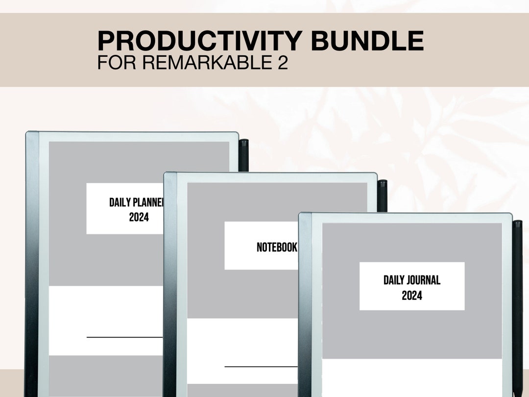 Remarkable 2 Productivity Bundle Remarkable 2 Templates Starter Pack - Etsy