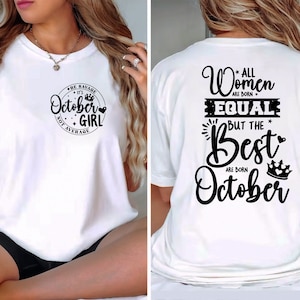 October Birthday Svg, Its My Birthday Svg, October Girl Svg Files for Cricut, Birthday Shirt Svg, October Girl Svg Dxf